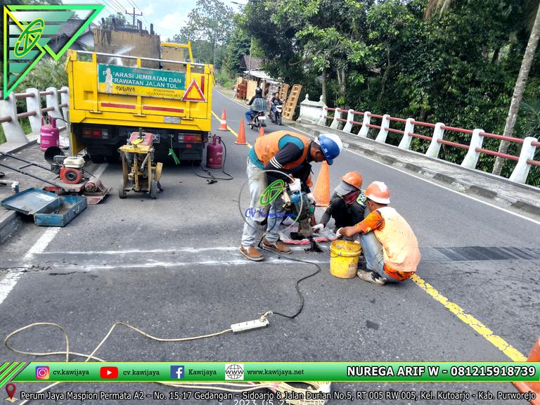 Expansion Joint Asphaltic - Jembatan Karang Gawang