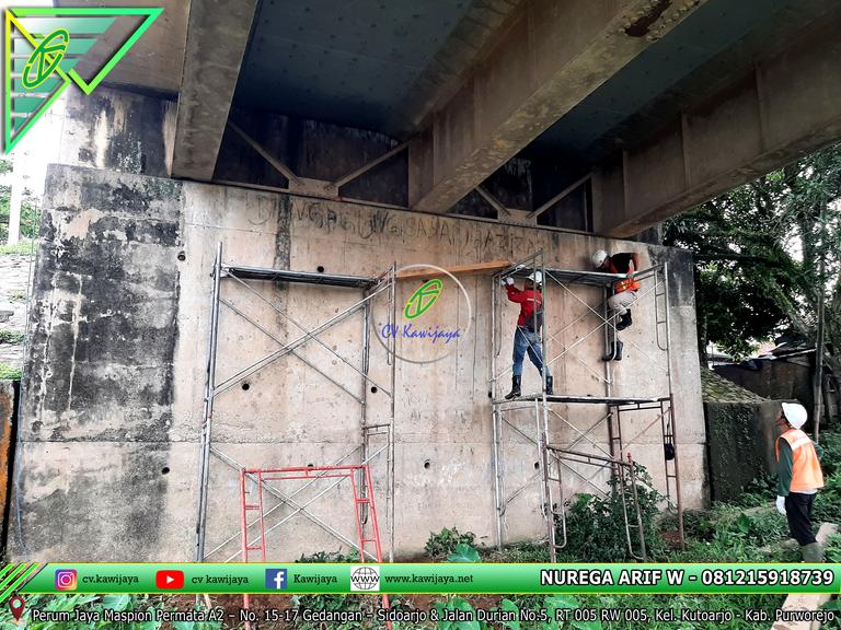 Penggantian Elastomer Jembatan Muara Rumpit - Palembang