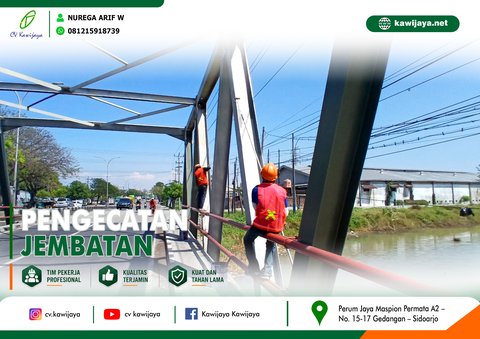 Pengecatan Jembatan Babon - Demak
