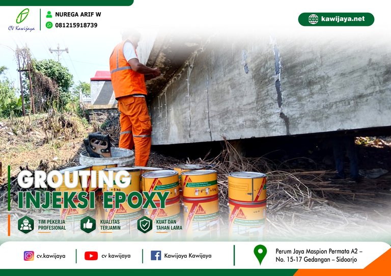 Grouting Jembatan Maribaya - Jateng