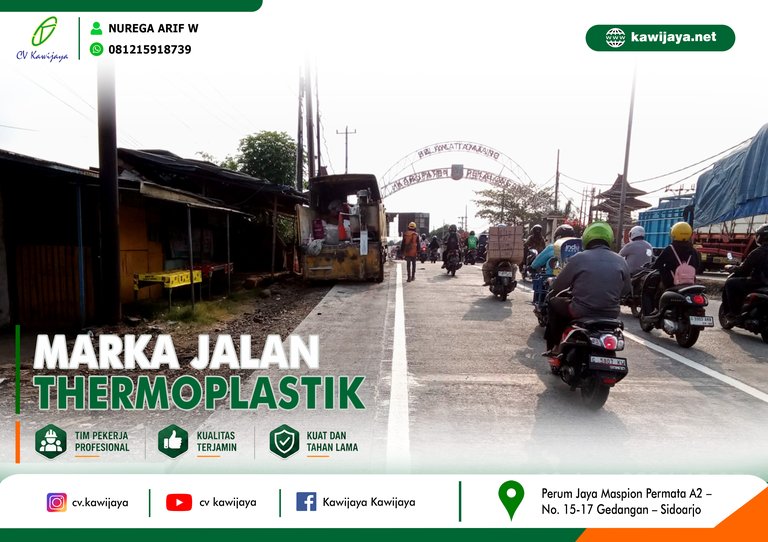 Marka Jalan Jembatan Widuri A - Batang