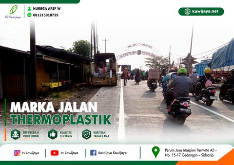 Marka Jalan Jembatan Widuri A - Batang