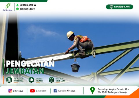 Pengecatan Jembatan Betokan - Indramayu