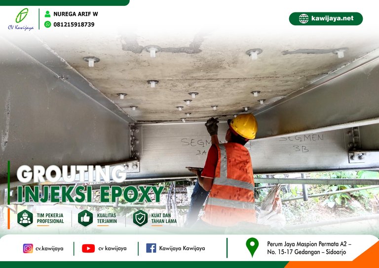 Grouting Jembatan Terusan - Bengkulu