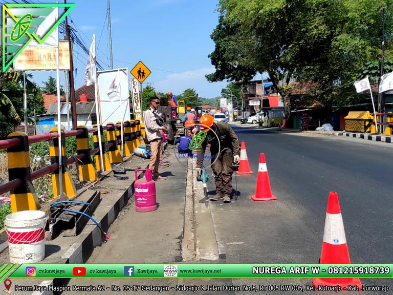 Expansion Joint Asphaltic - Jembatan Kedung Bener