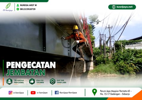 Pengecatan Jembatan Banger B - Batang