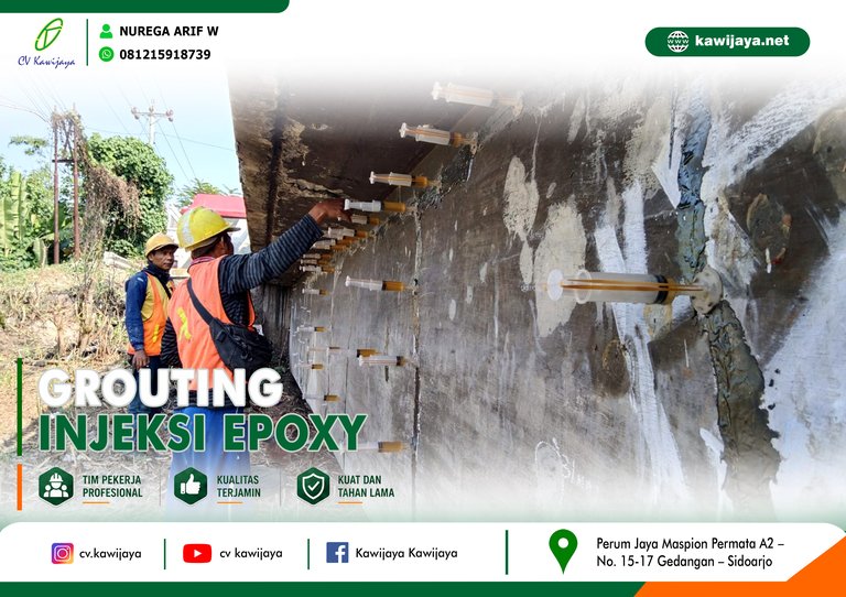 Grouting Jembatan Maribaya - Jateng