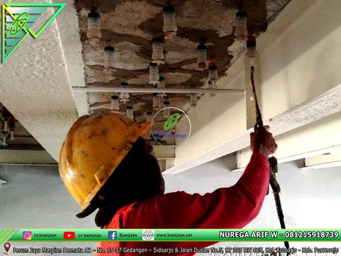 Grouting Epoxy Jembatan Sukadamai, Batu licin - Kalimantan Selatan