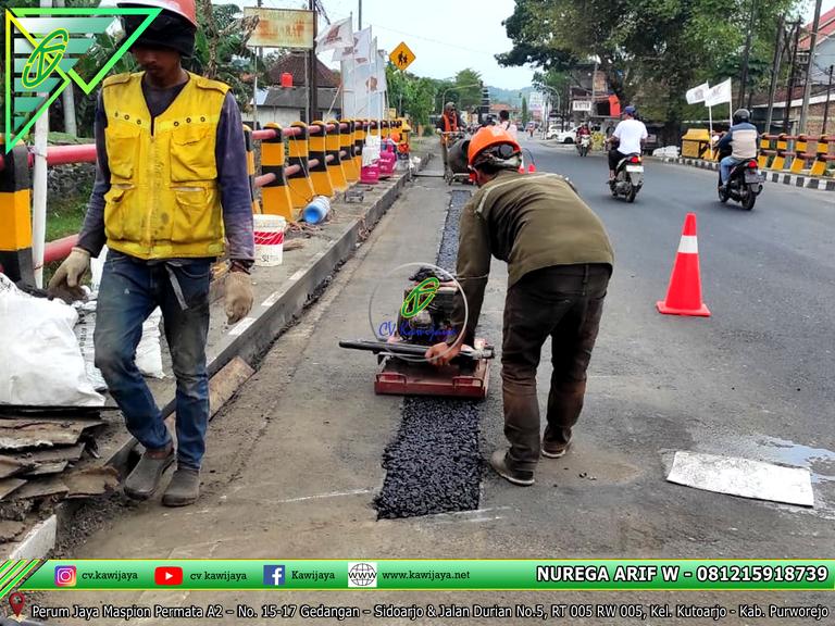 Expansion Joint Asphaltic - Jembatan Kedung Bener