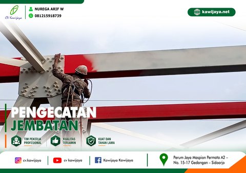 Pengecatan Jembatan Tuntang Buyaran - Demak