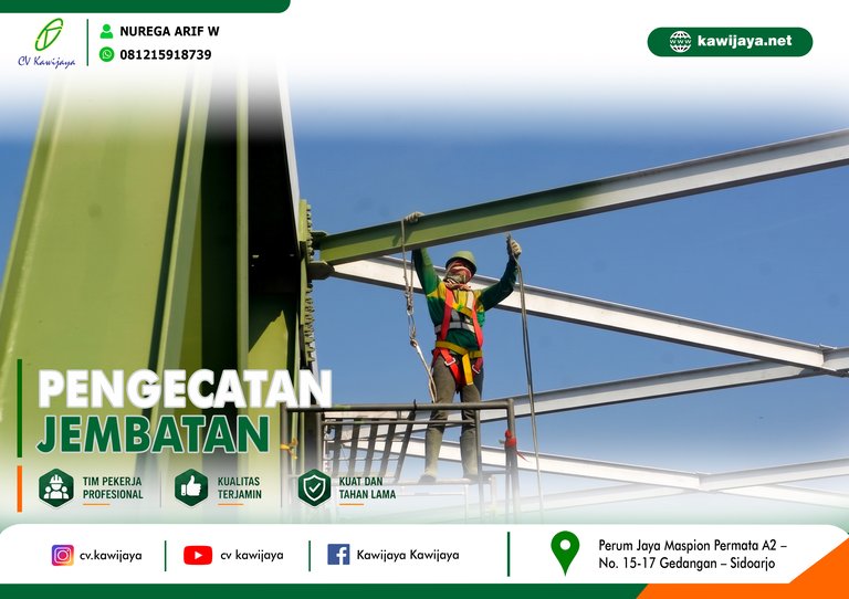 Pengecatan Jembatan Betokan Indramayu