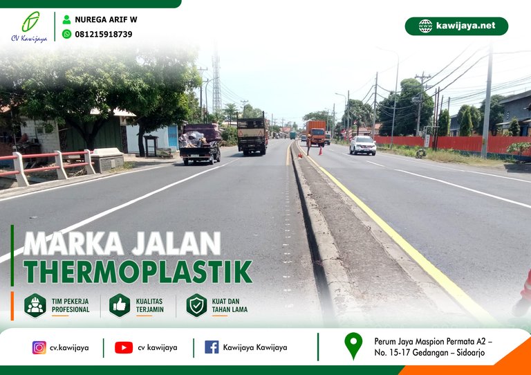 Marka Jalan Jembatan Siwalan - Batang