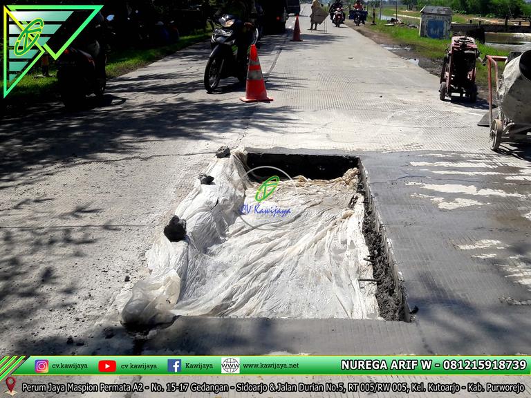 Patching Beton Mutu Tinggi Jalan Brebes - Jawa Tengah