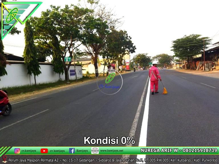 Marka Jalan Kecamatan Margorejo - Pati