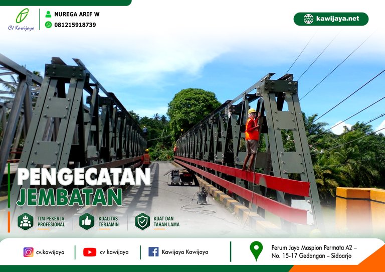 Pengecatan Jembatan Pino - Bengkulu