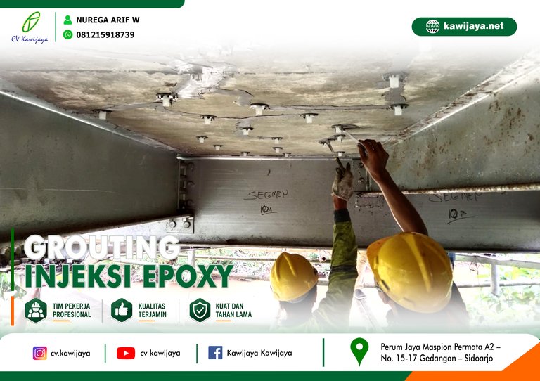 Grouting Jembatan Terusan - Bengkulu