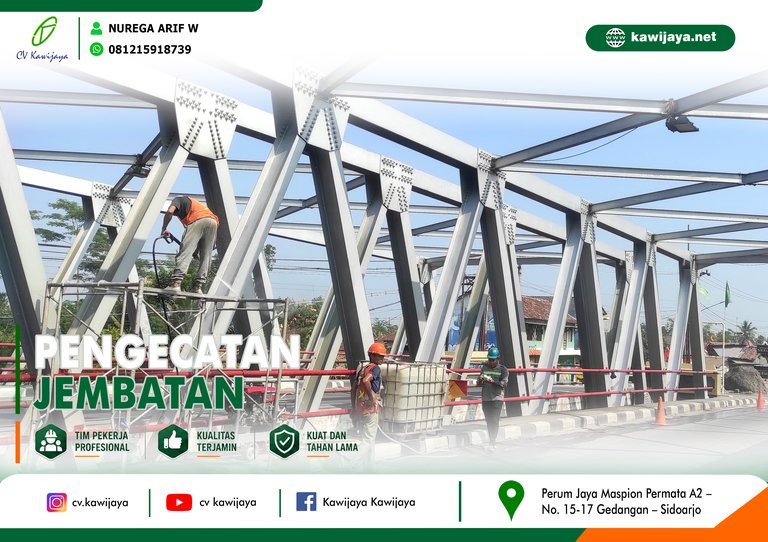 Pengecatan Jembatan Kali Putih - Magelang