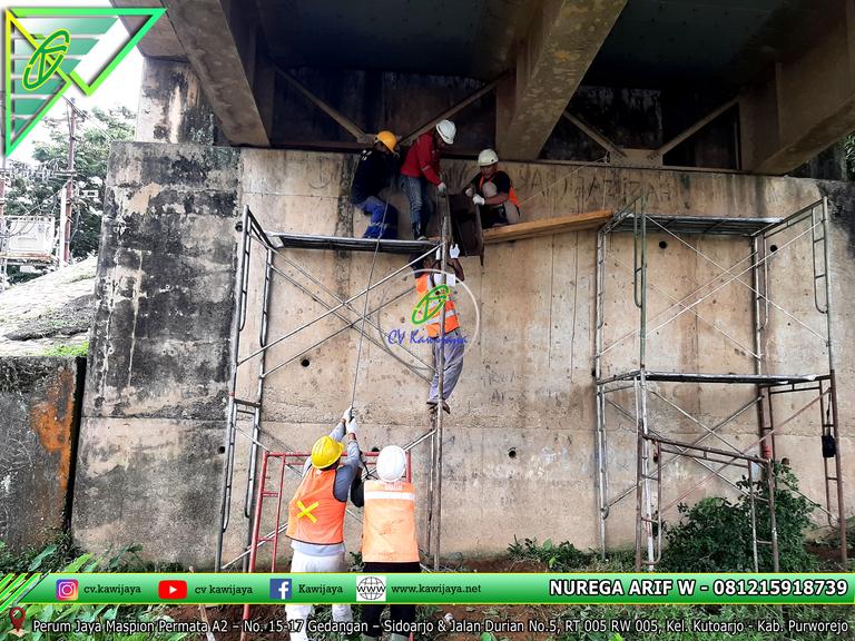 Penggantian Elastomer Jembatan Muara Rumpit - Palembang