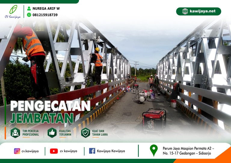 Pengecatan Jembatan Terusan - Bengkulu