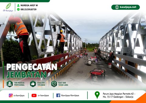 Pengecatan Jembatan Terusan - Bengkulu