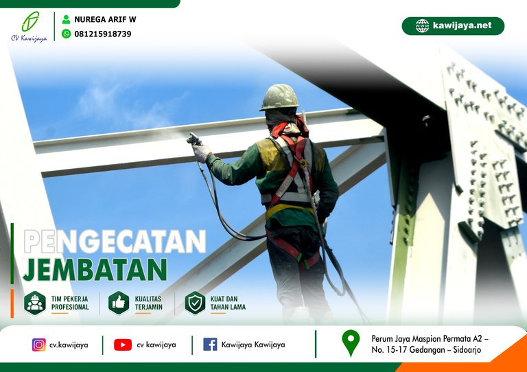 Pengecatan Jembatan Cilet - Indramayu