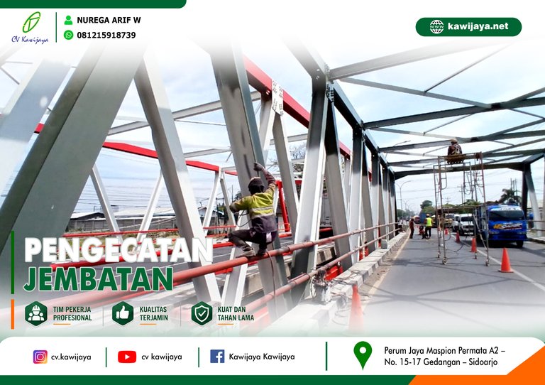 Pengecatan Jembatan Babon - Demak