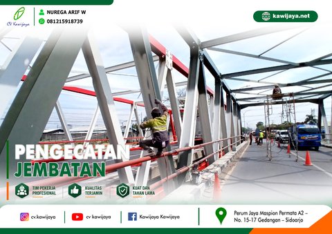 Pengecatan Jembatan Babon - Demak