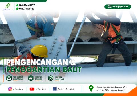 Pengencangan Baut Jembatan Batokan - Indramayu