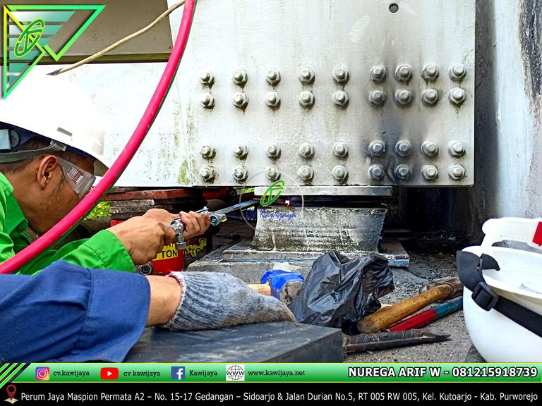 Penggantian Elastomer Jembatan Air Pilang - Belitung