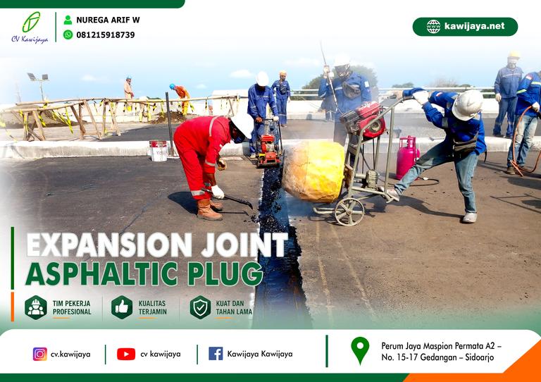 Expansion Joint Asphaltic Jembatan Cross Country - Cilacap