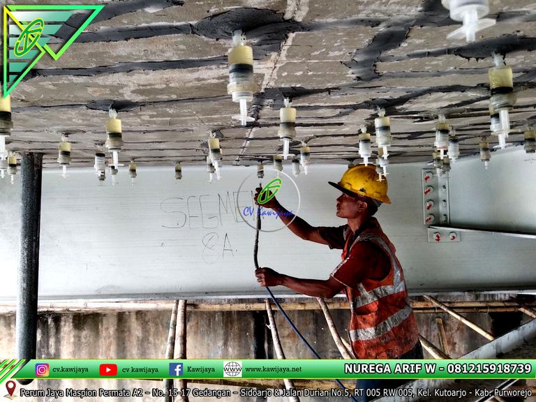 Grouting Epoxy Jembatan Pulau Baai 1B - Bengkulu