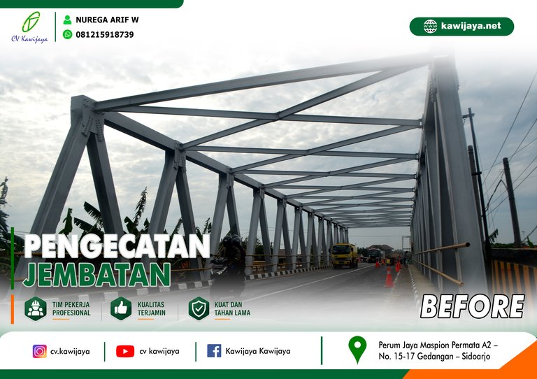 Pengecatan Jembatan Cilet - Indramayu