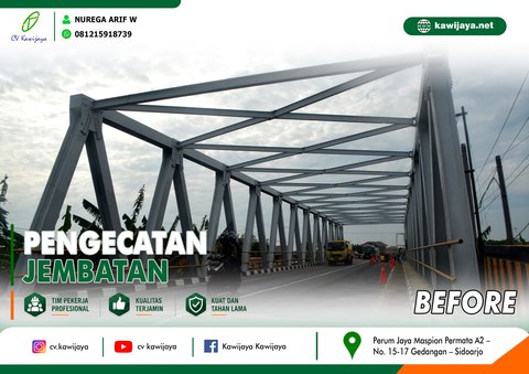 Pengecatan Jembatan Cilet - Indramayu