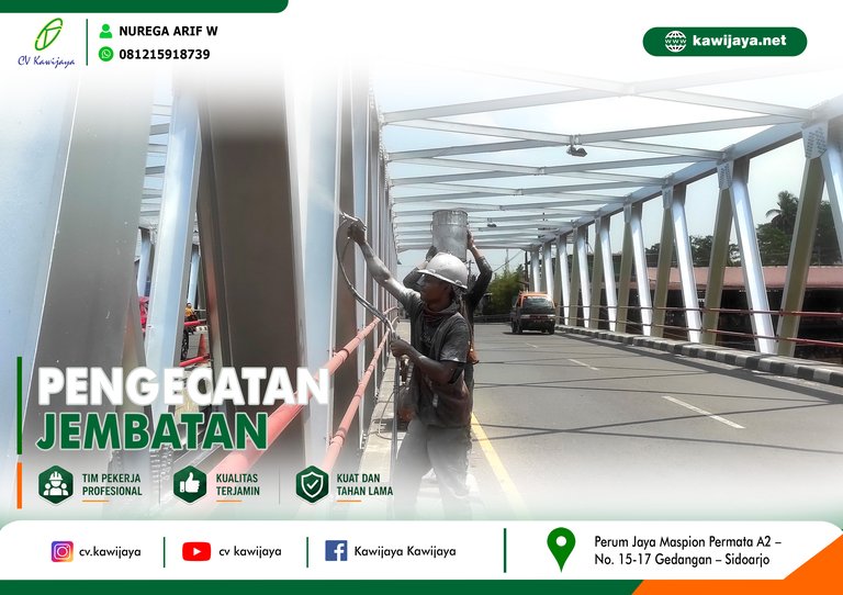 Pengecatan Jembatan Kali Putih - Magelang