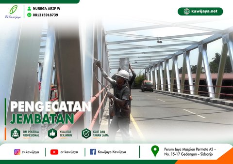 Pengecatan Jembatan Kali Putih - Magelang