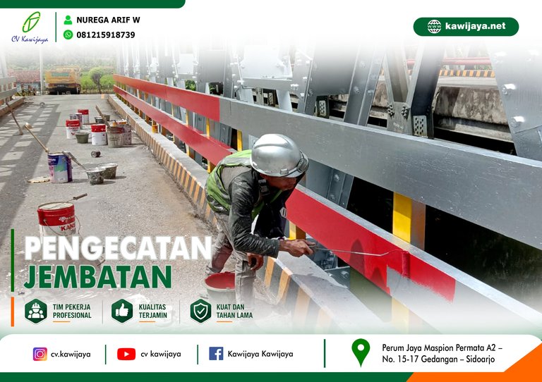 Pengecatan Jembatan Terusan - Bengkulu