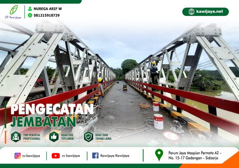 Pengecatan Jembatan Pino - Bengkulu