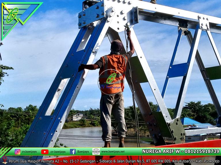 Pengecatan Jembatan Lemau - Bengkulu