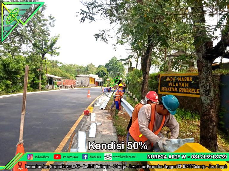 Guardrail Jembatan Bogowonto - Purworejo