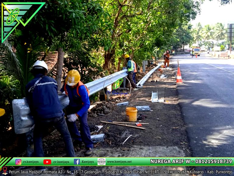 Guardrail Jembatan Bogowonto - Purworejo