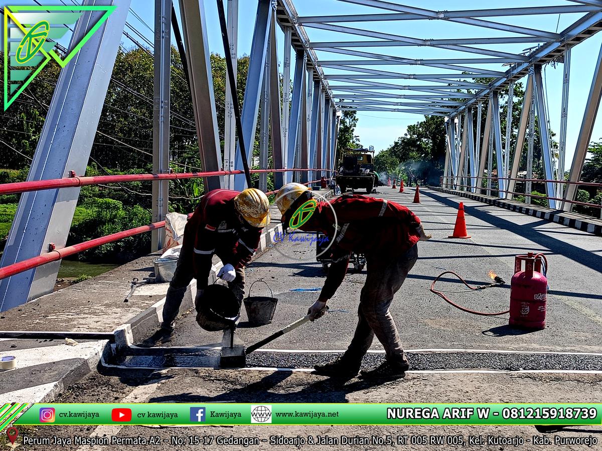 Expansion Joint Asphaltic Jembatan Butuh, Purworejo - Jateng