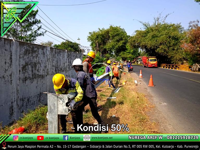 Guardrail Jembatan Kebebekan - Kebumen