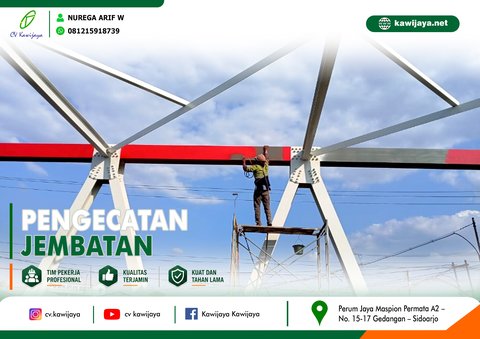 Pengecatan Jembatan Babon - Demak
