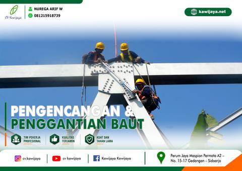 Pengencangan Baut Jembatan Cilet - Indramayu