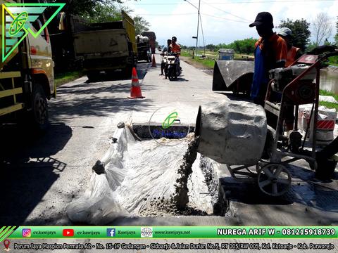 Patching Beton Mutu Tinggi Jalan Brebes - Jawa Tengah