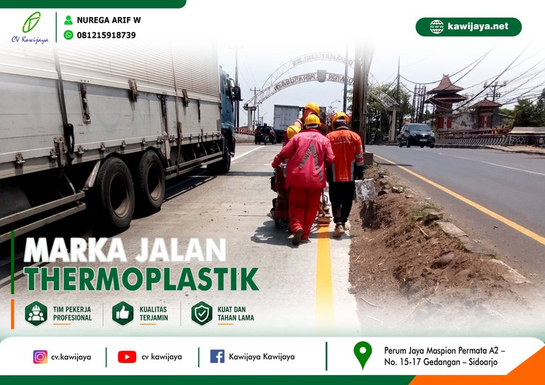 Marka Jalan Jembatan Widuri A - Batang