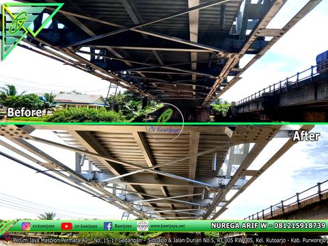Pengecatan Jembatan Lemau - Bengkulu