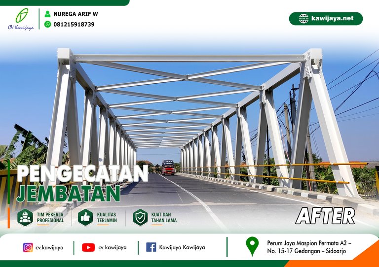 Pengecatan Jembatan Cilet - Indramayu