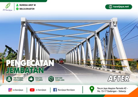 Pengecatan Jembatan Cilet - Indramayu