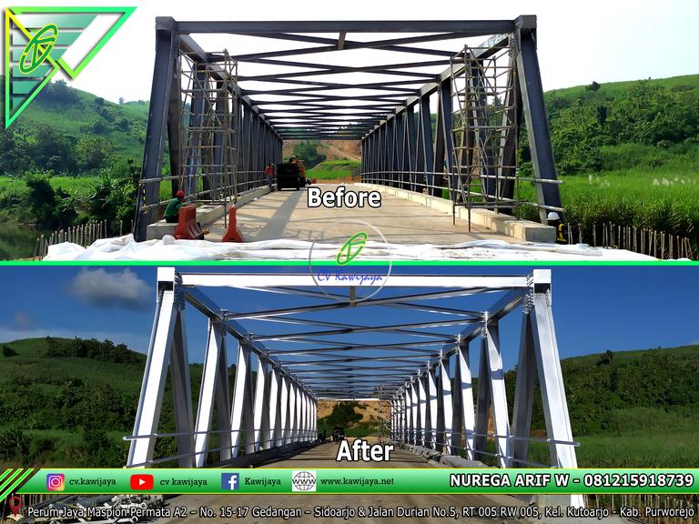 Pengecatan Jembatan Kenongo - Blitar